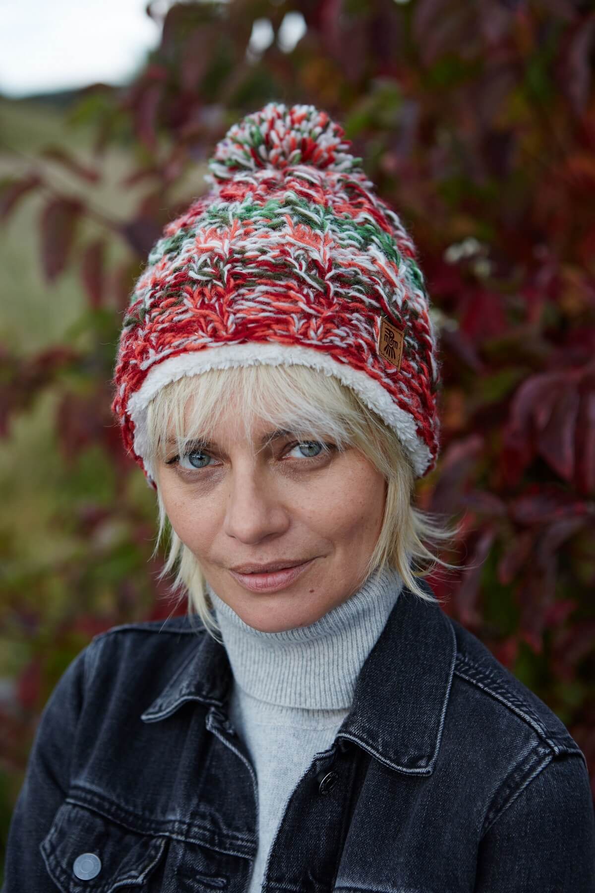 Utrecht Bobble Beanie Earth