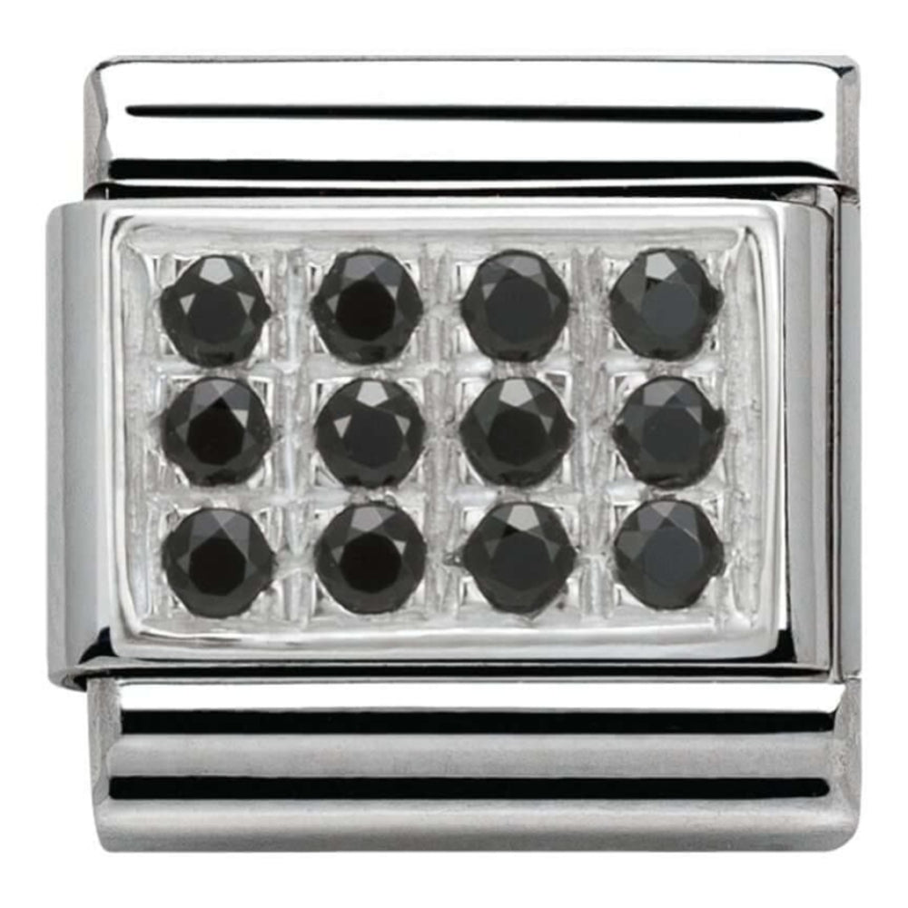 Classic Black Pave CZ Link