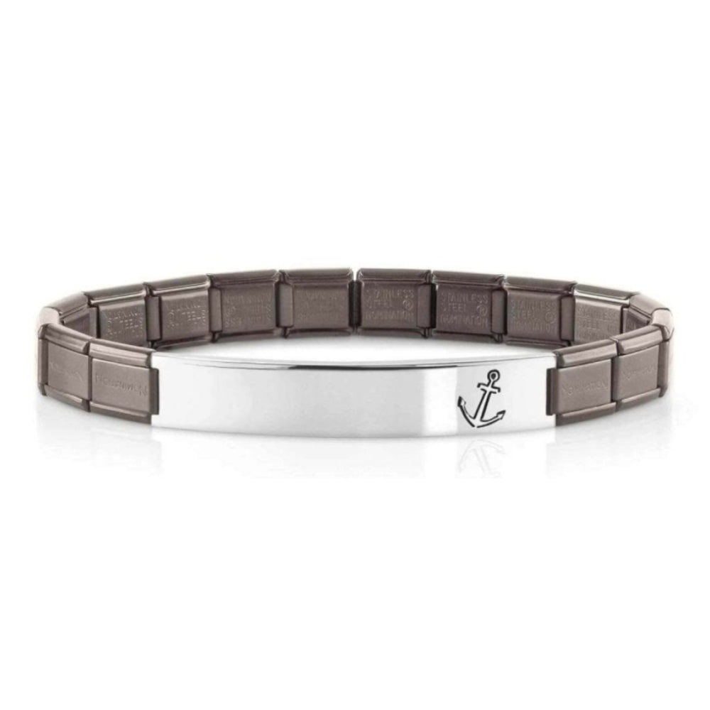 Trendsetter Bracelets In Satin Steel Fin, Gray (002_Anchor)