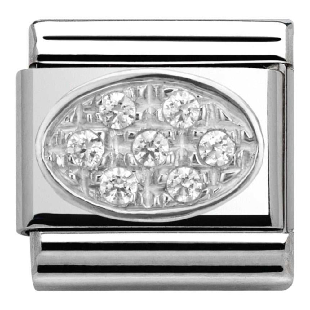 Classic Silver Set CZ Link