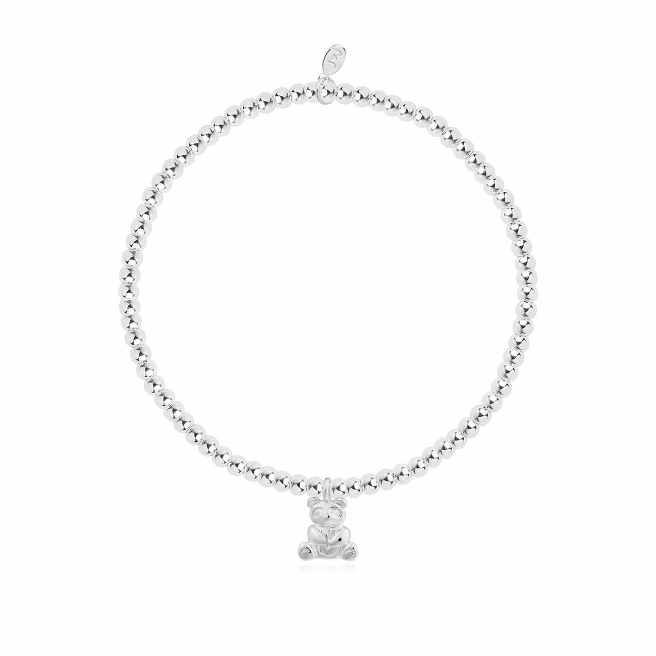 A Little Happy Panda Silver Stretch Bracelet 17.5cm