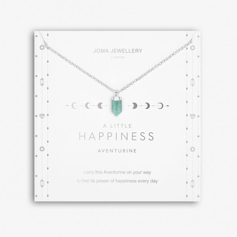 Crystal A Little | Aventurine | Silver | Necklace | 46cm + 5cm Extender