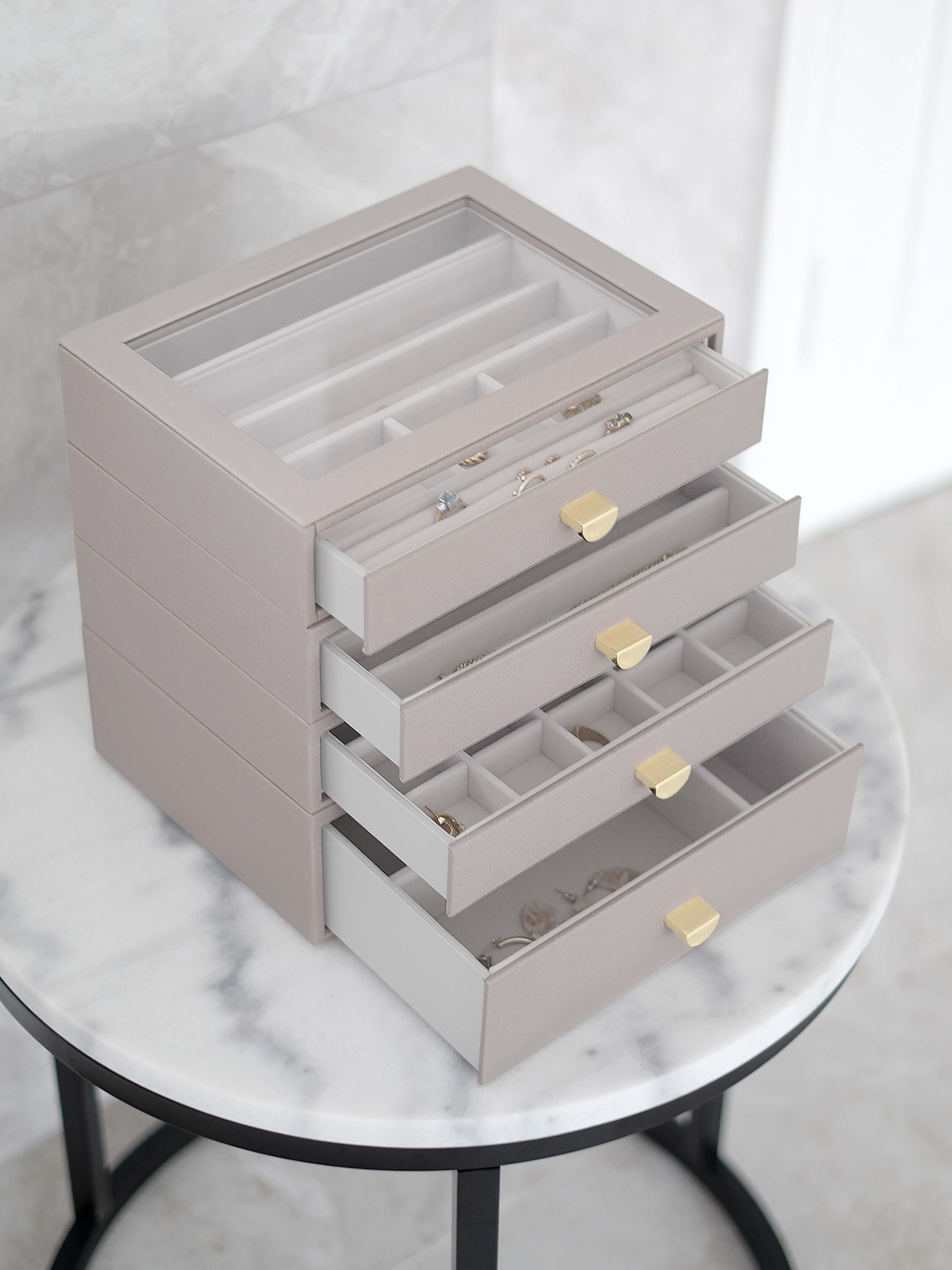 Taupe Classic Drawer Set Of 4