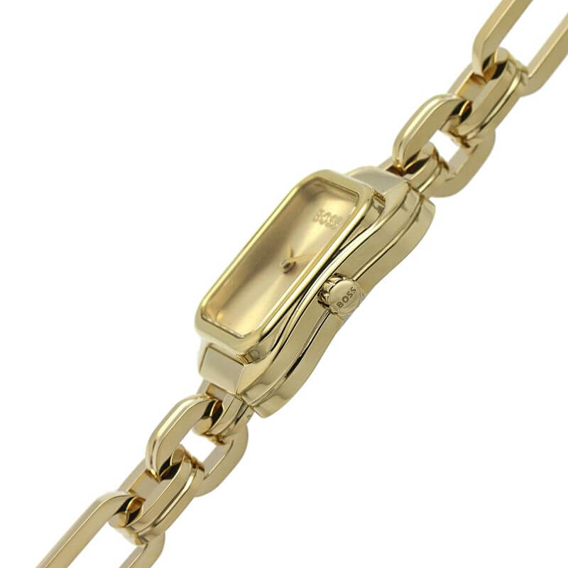 Hailey Gold Dial Gold Plated Bracelet Strap Ladies Watch