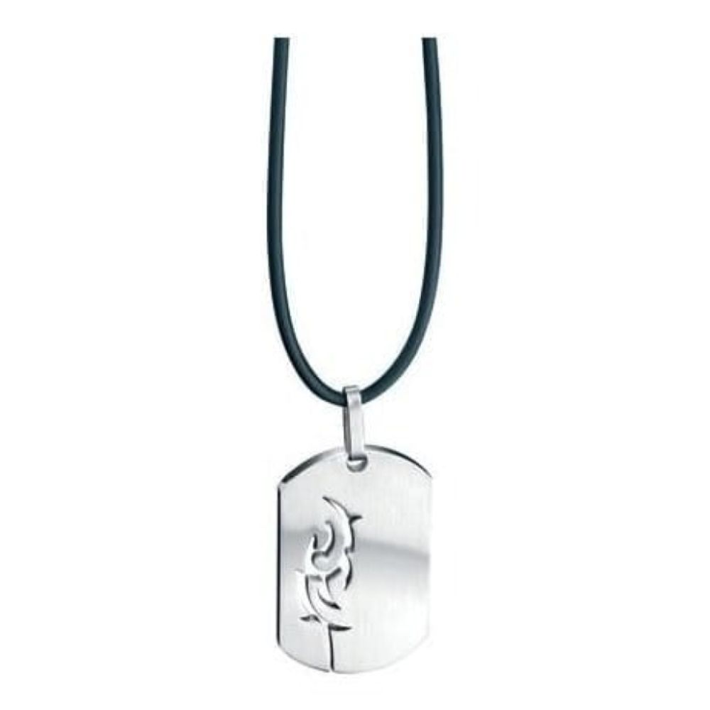 Stainless Steel Cut Out Tag Pendant