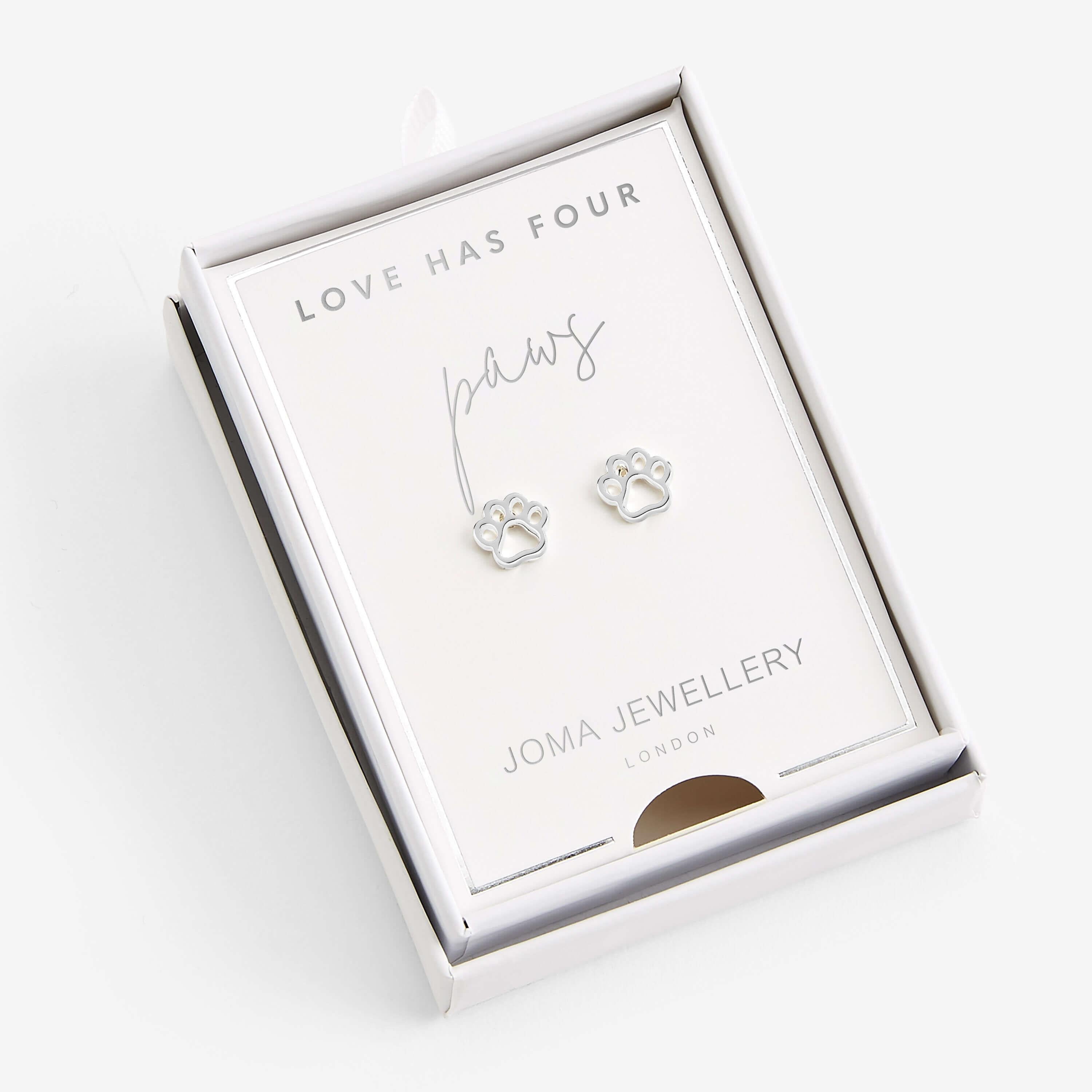 Treasure The Little Things | Love Has Four Paws | Silver | Earring Box