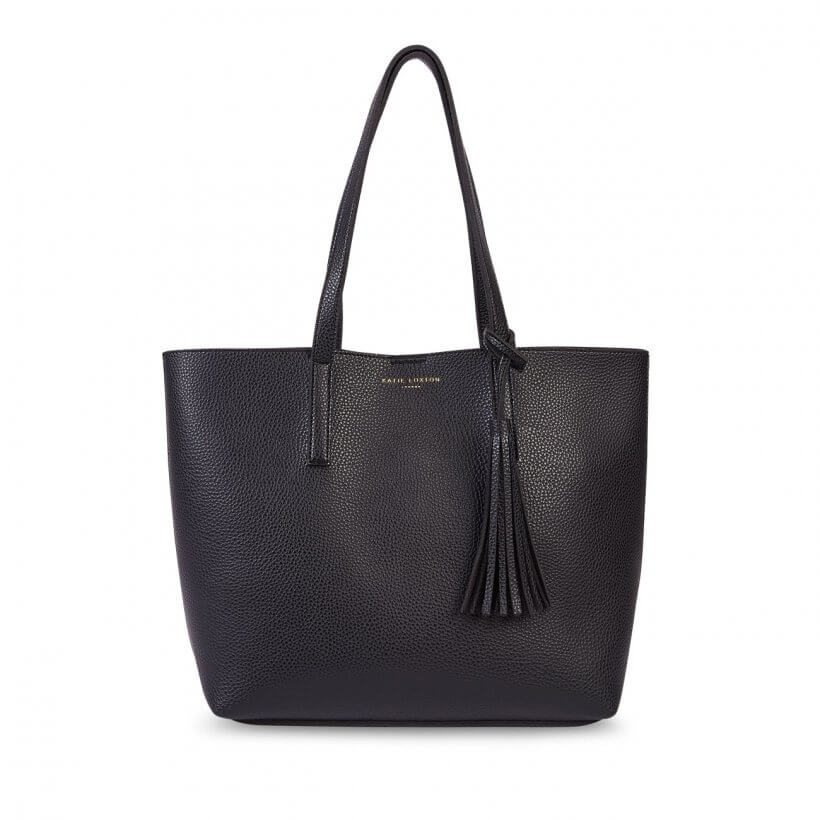 Tavi Tassel Tote Bag | Black