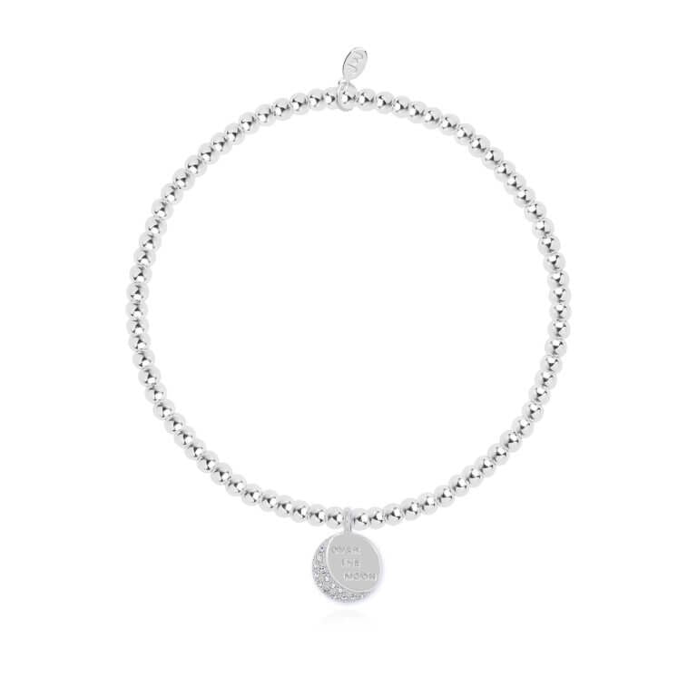 A Little | Over The Moon | Silver | Bracelet | 17.5cm Stretch
