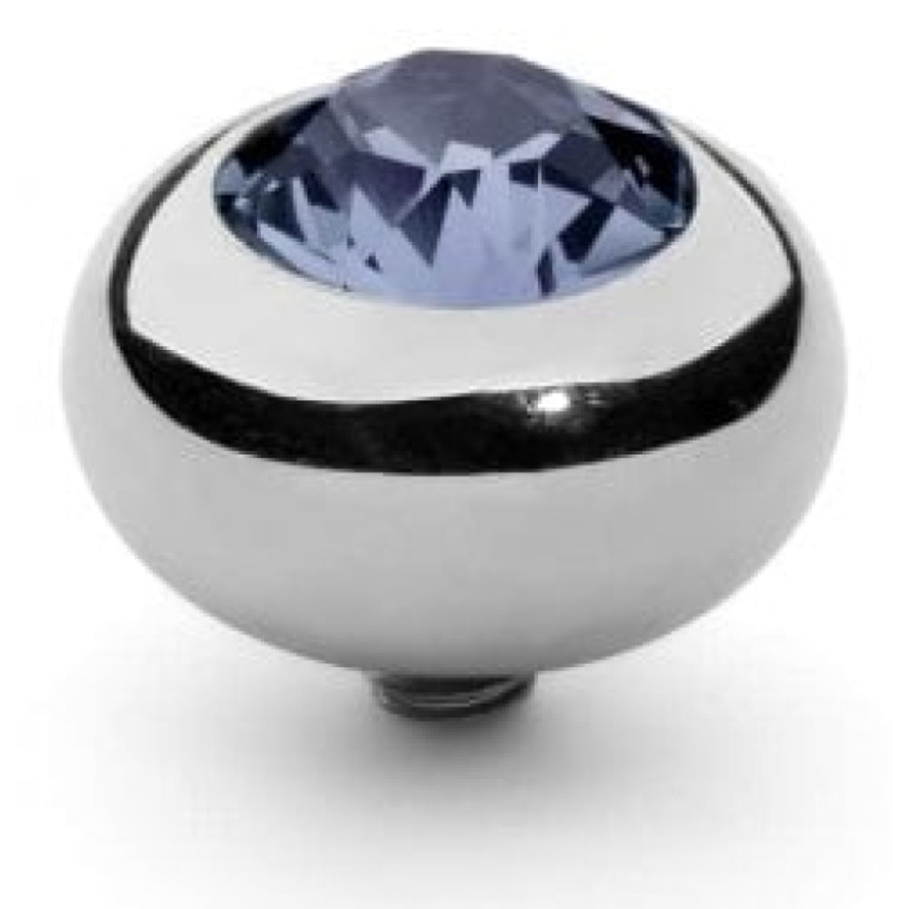 Famosa Silver 10mm Tondo Ring Top Provence Lavender