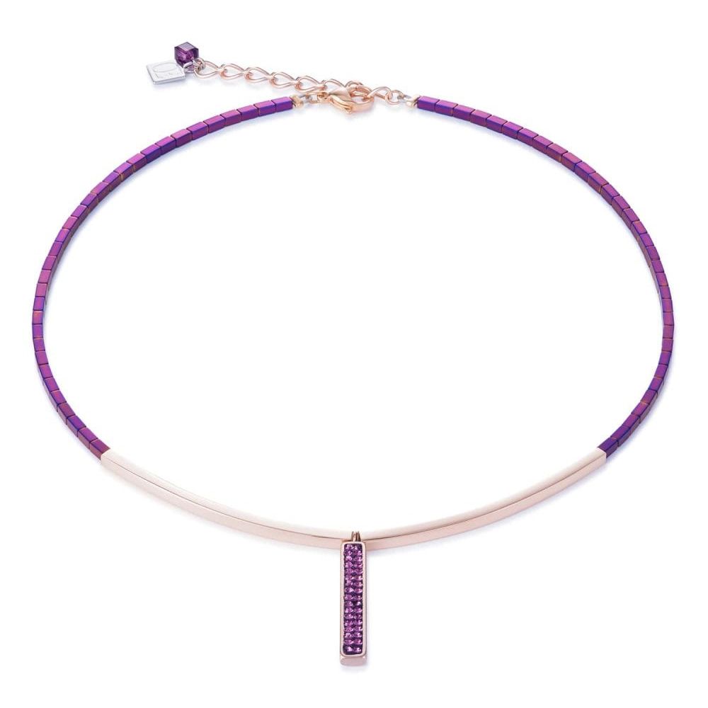 Amethyst & Rose Gold Necklace