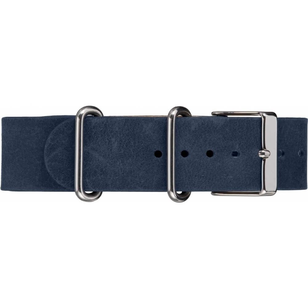 Weekender Stainless Steel Case Cream Chrono Dial With Slate Blue Slip Thru Strap