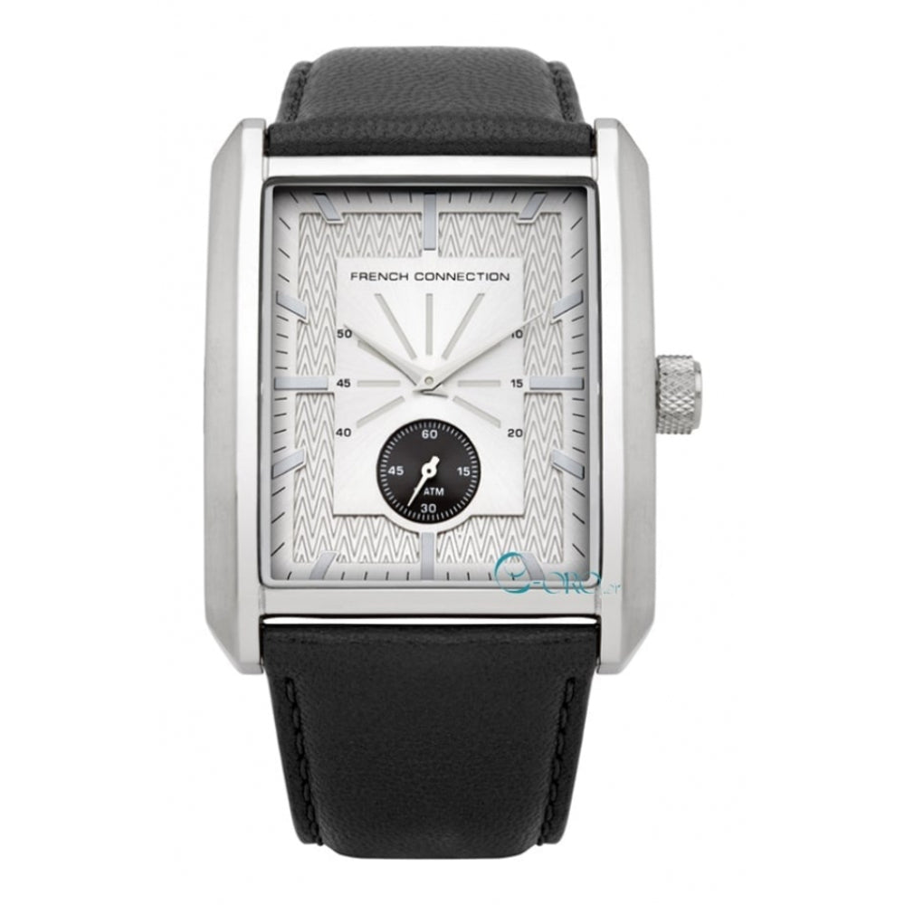 Men's Quartz Analogue Watch With Patterned Dial