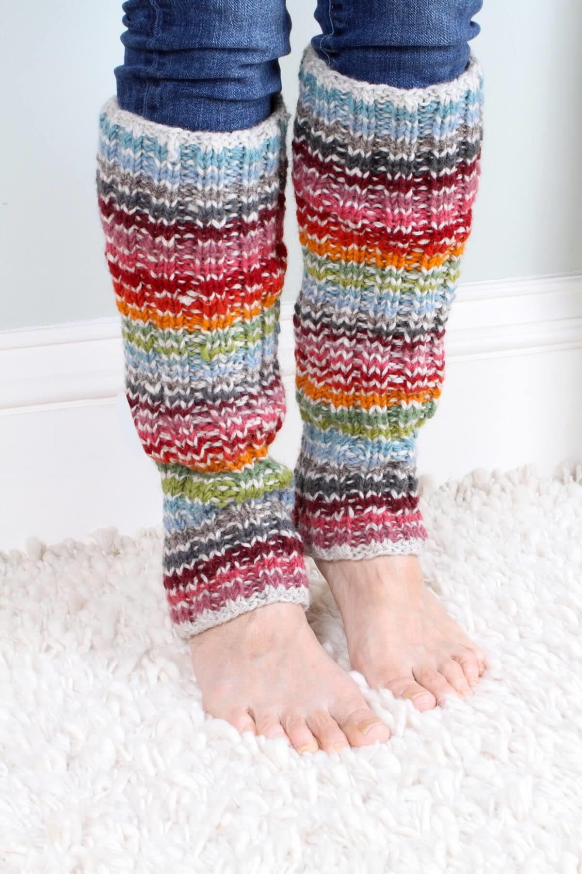 Hoxton Stripe Legwarmers