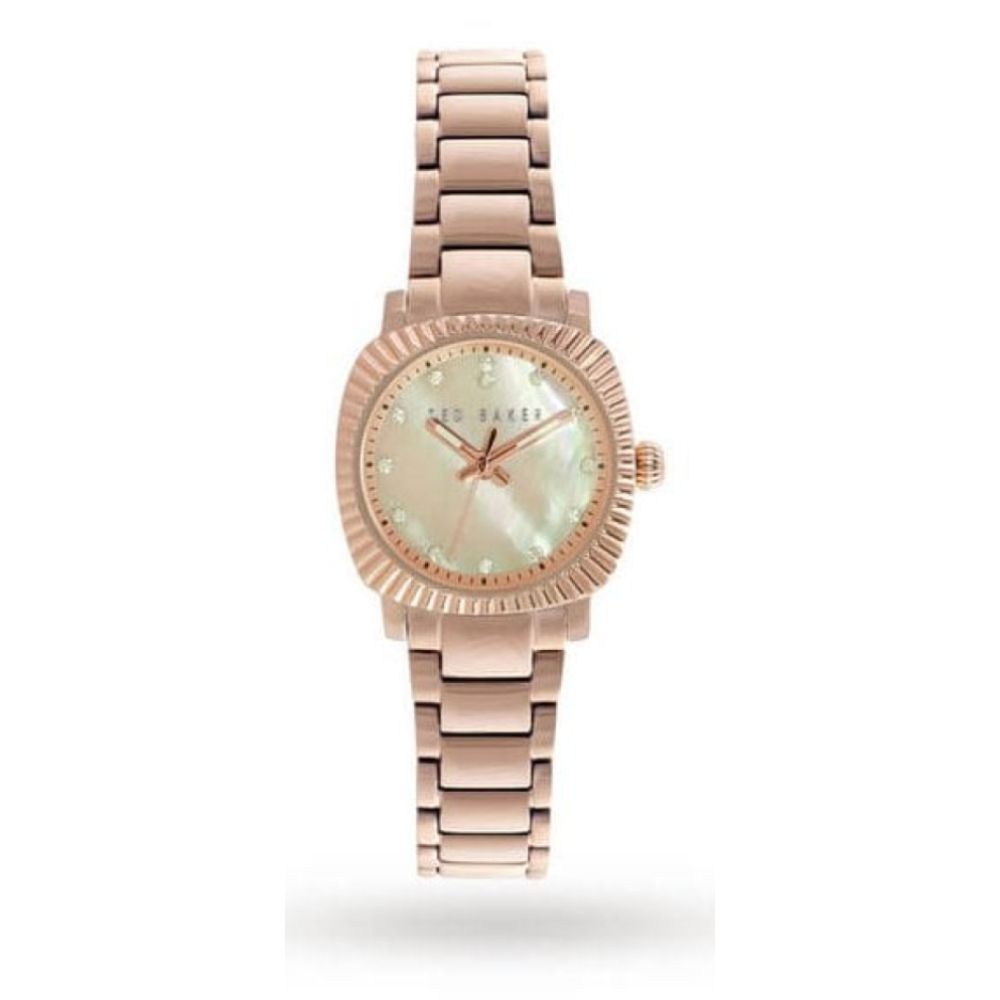 Ladies Rose Gold Stainless Steel Watch