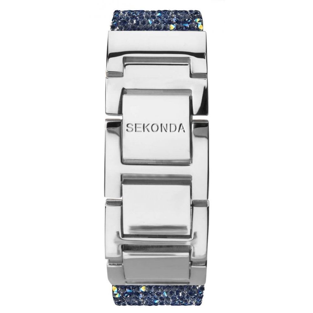 Seksy Blue Rhodium Plated Bracelet Watch