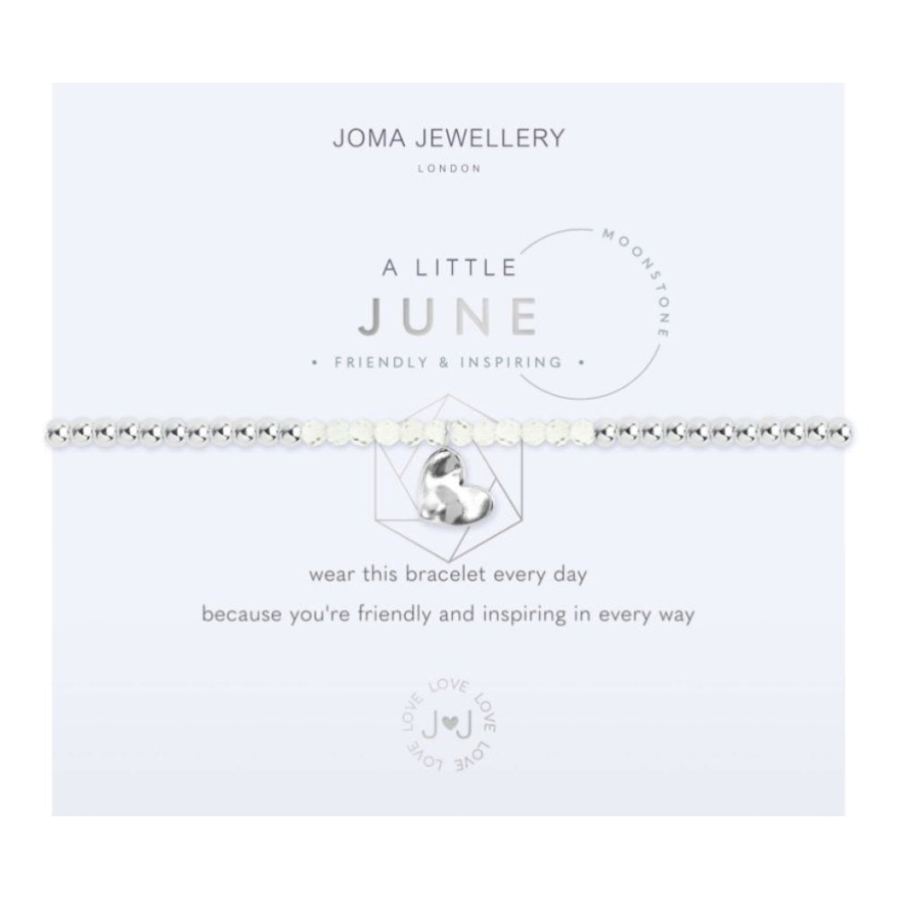 A Little | Birthstone June Moonstone | Bracelet | 17.5cm Stretch