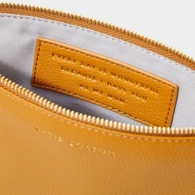 Zana Wristlet Pouch | Dark Amber | 16cm X 24cm X 1.5cm