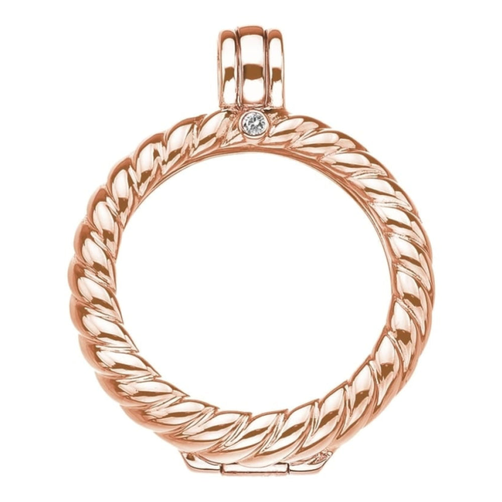 Sorrento Rose Gold Plate Keeper 25mm