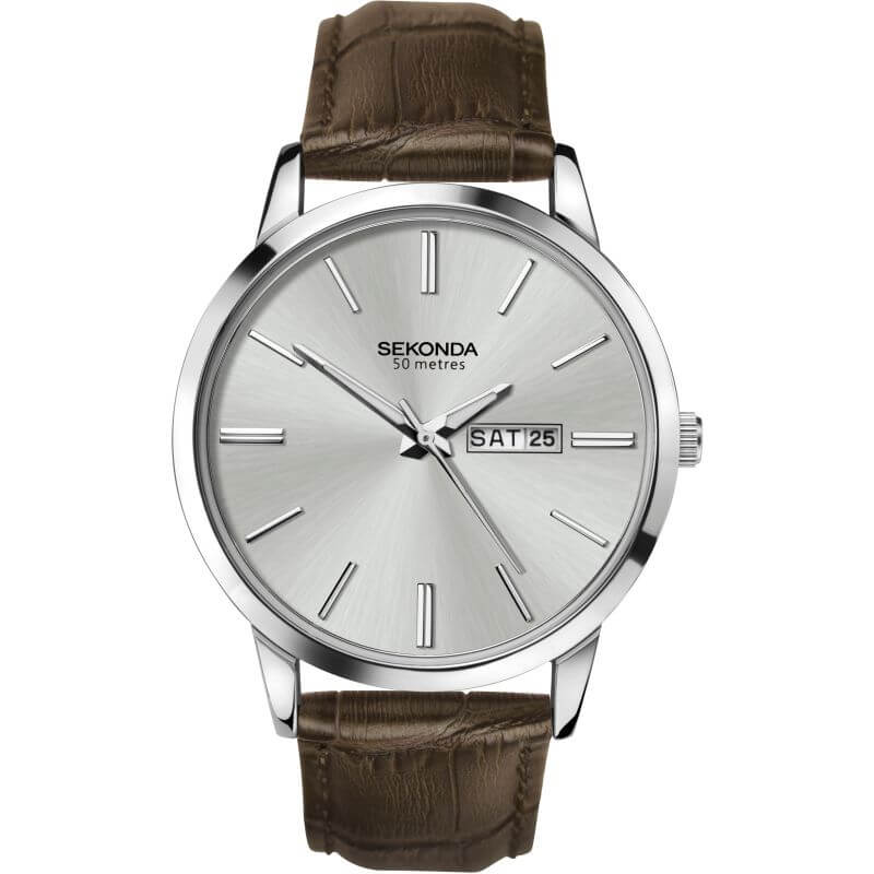 Stainless Steel Case With Silver Case Watch