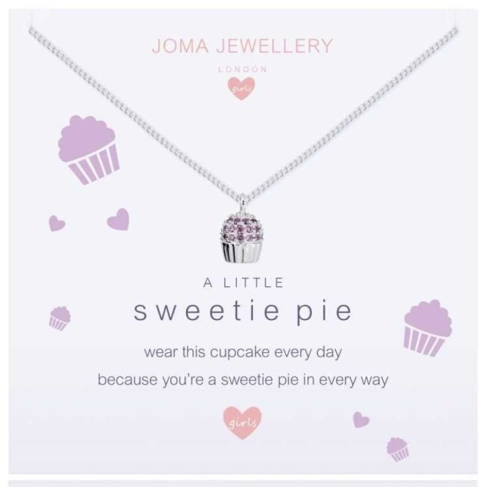 a little SWEETIE PIE - cupcake - silver necklace