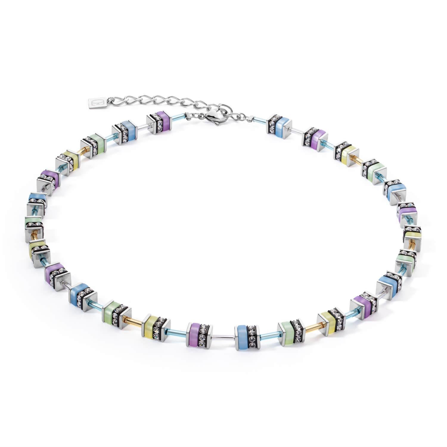 Sparkling Classic Pastel Necklace In Multicolour