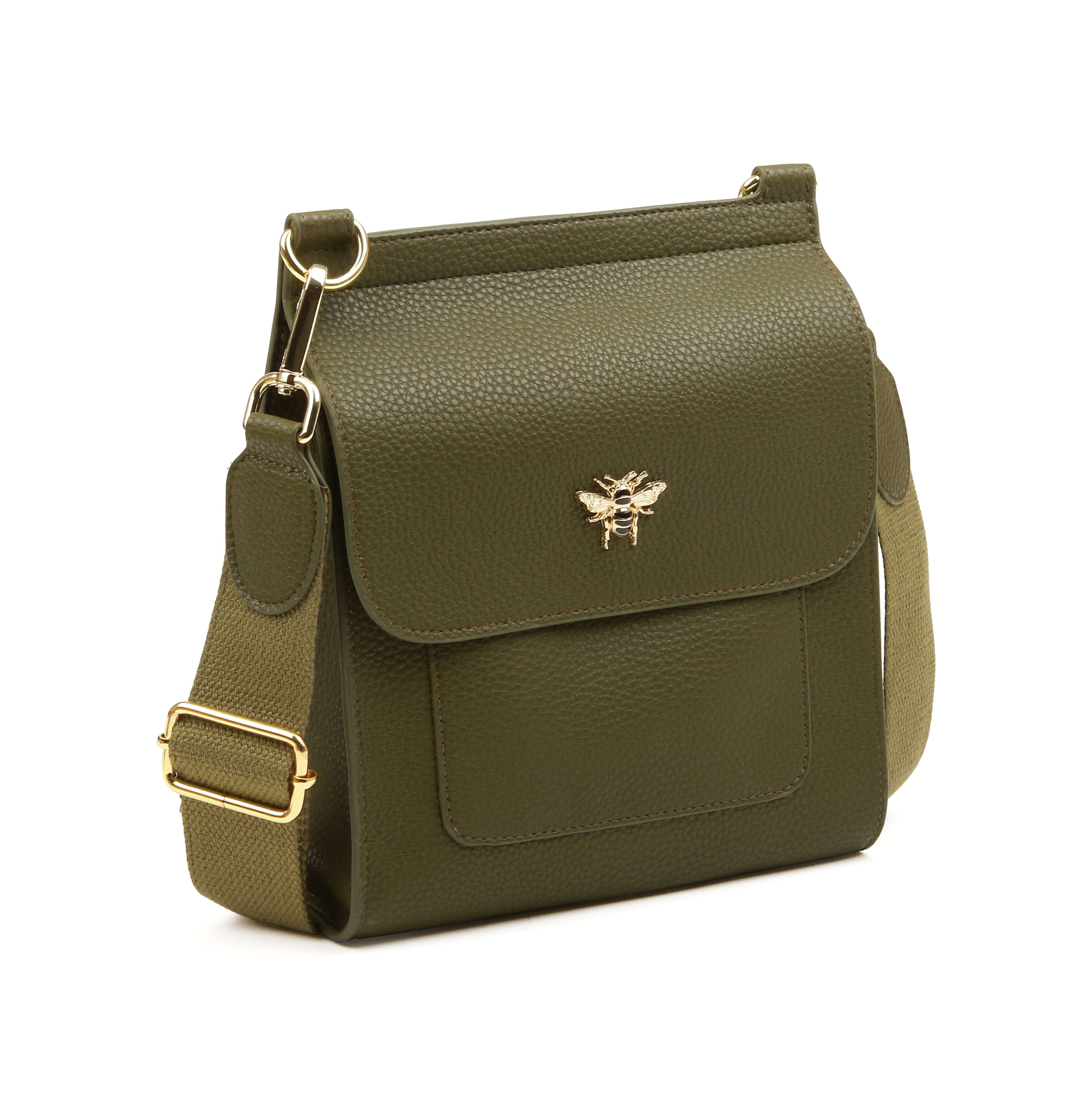Bloomsbury Cross Body Bag In Olive