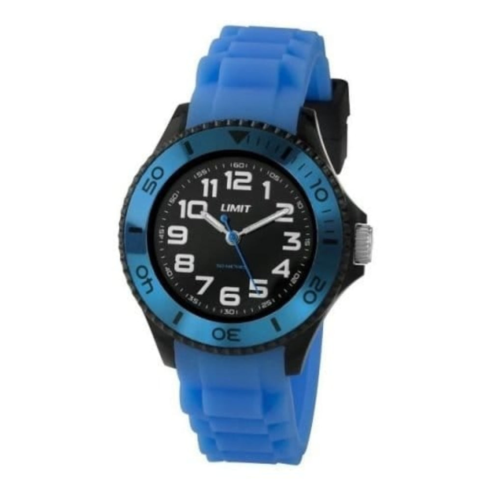Blue Rubber Gents Watch