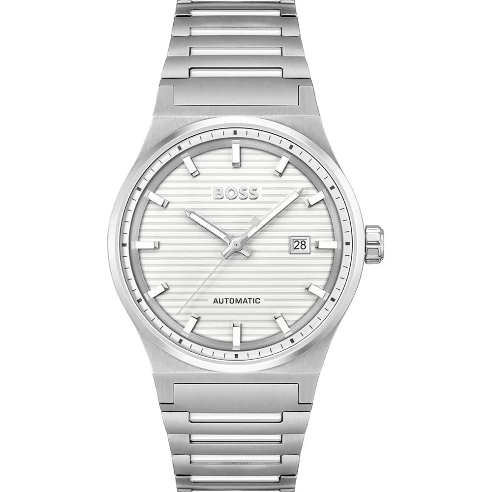 Candor Automatic Silver Dial With Stainless Steel Bracelet Strap Men's Watch