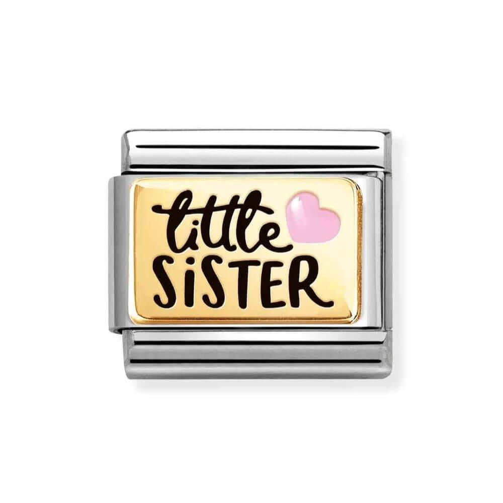 Composable Classic Link Little Sister In 18K Gold & Enamel