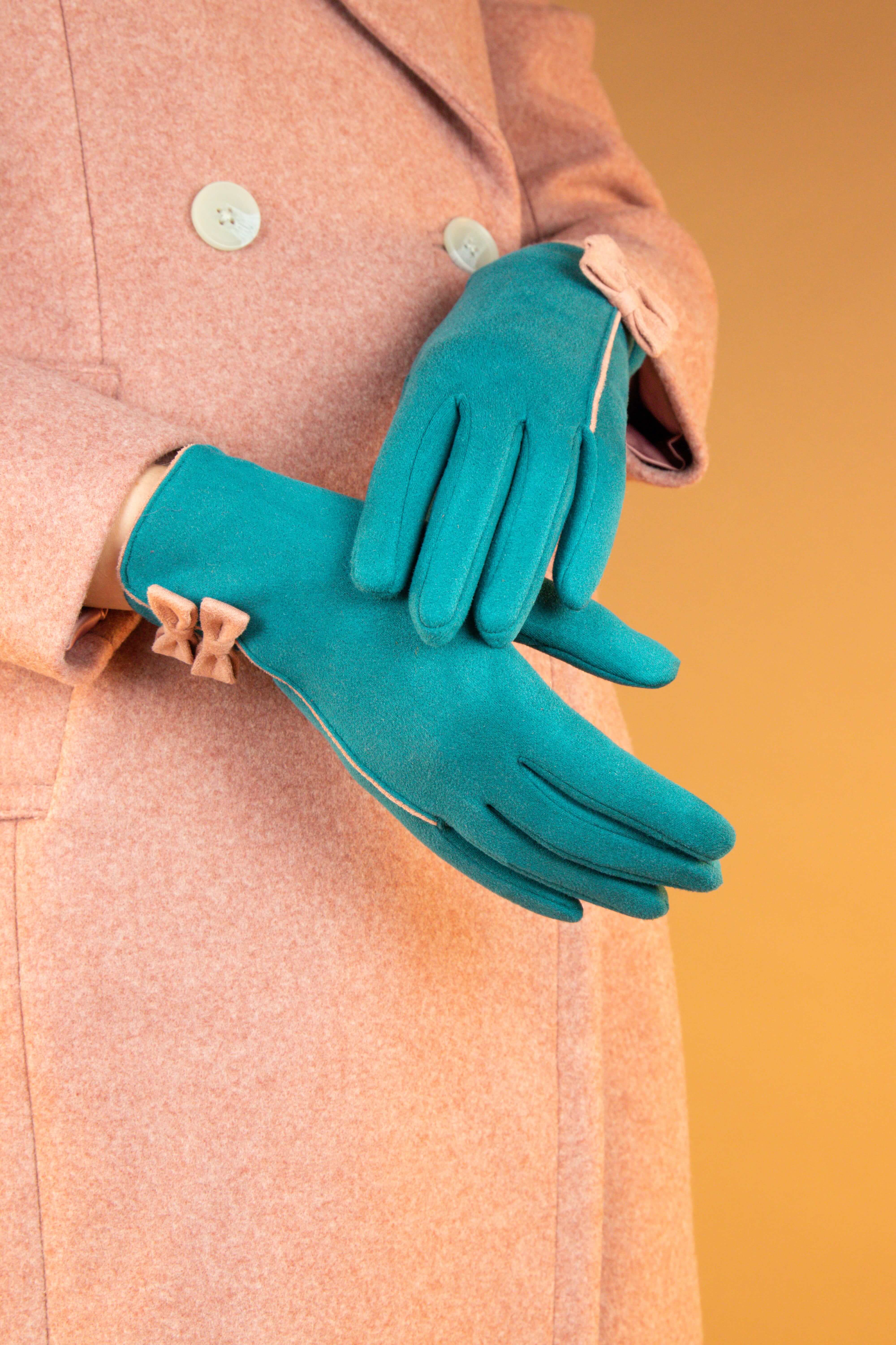 Doris Gloves- Teal