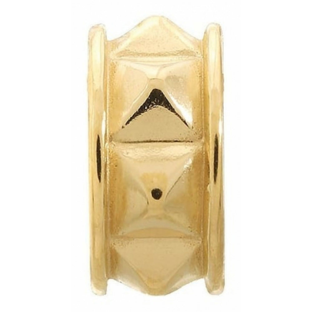 Gold Plated Pyramids Charm