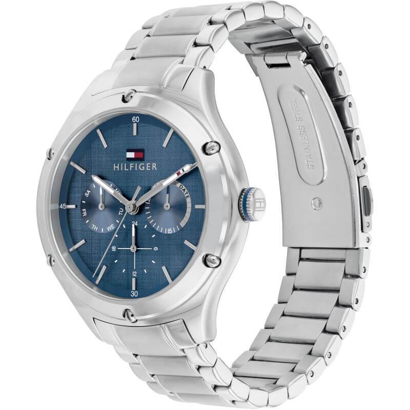 Lexi Stainless Steel Strap With Blue Dial Watch