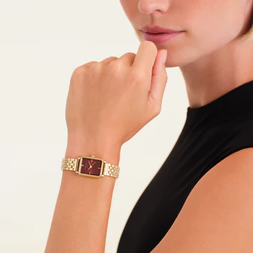 Octagon XS Burgundy Dial Ladies Watch