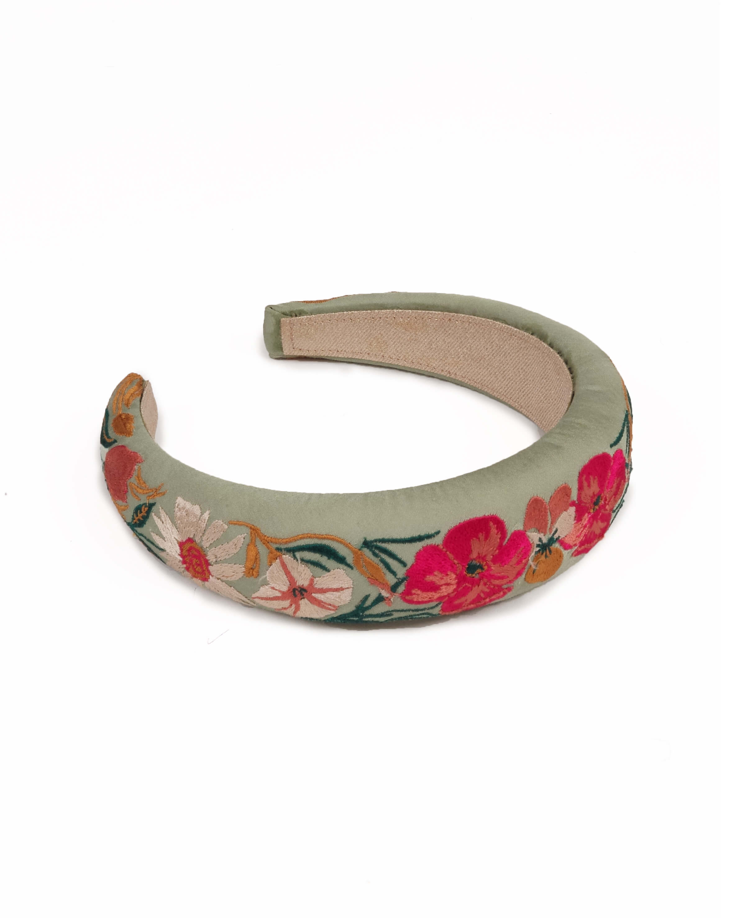 Padded Headband Country Garden Mint