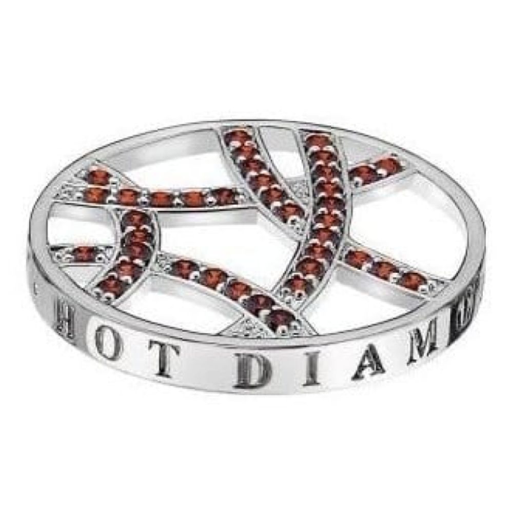 Ladies Fire Sparkle Arc Coin 25mm
