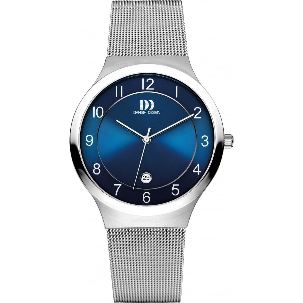 Gents Stainless Steel Sapphire Glass Blue Dial Watch