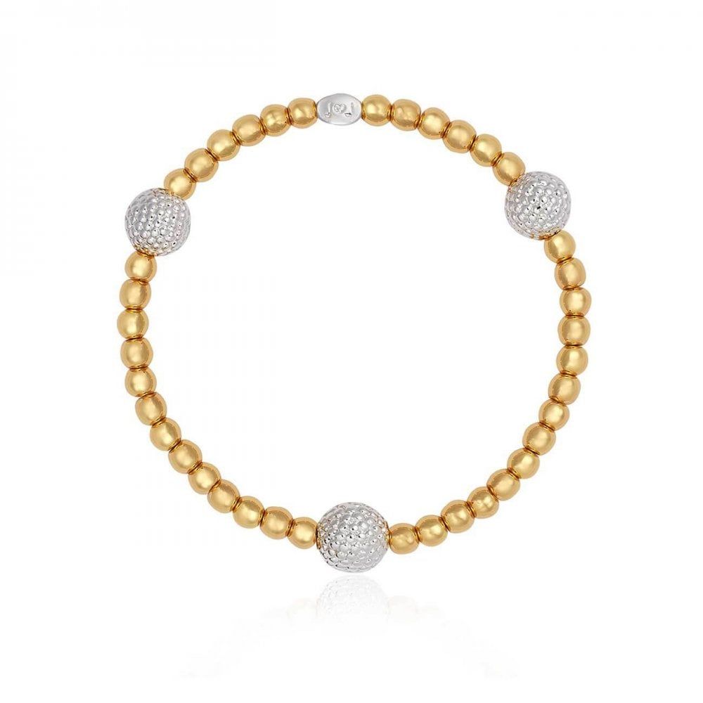 Halo | Silver And Gold | Bobble Bead Bracelet