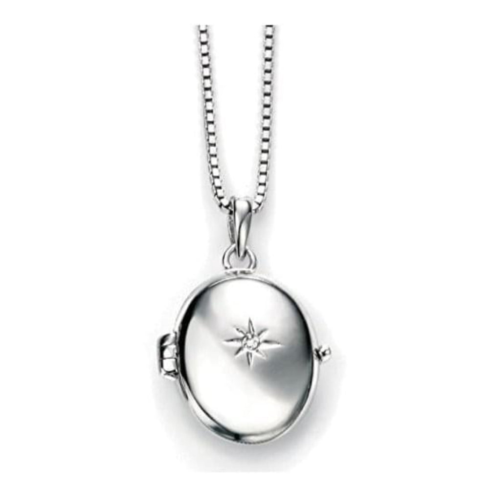 Girl's Silver Locket With Cross Inside