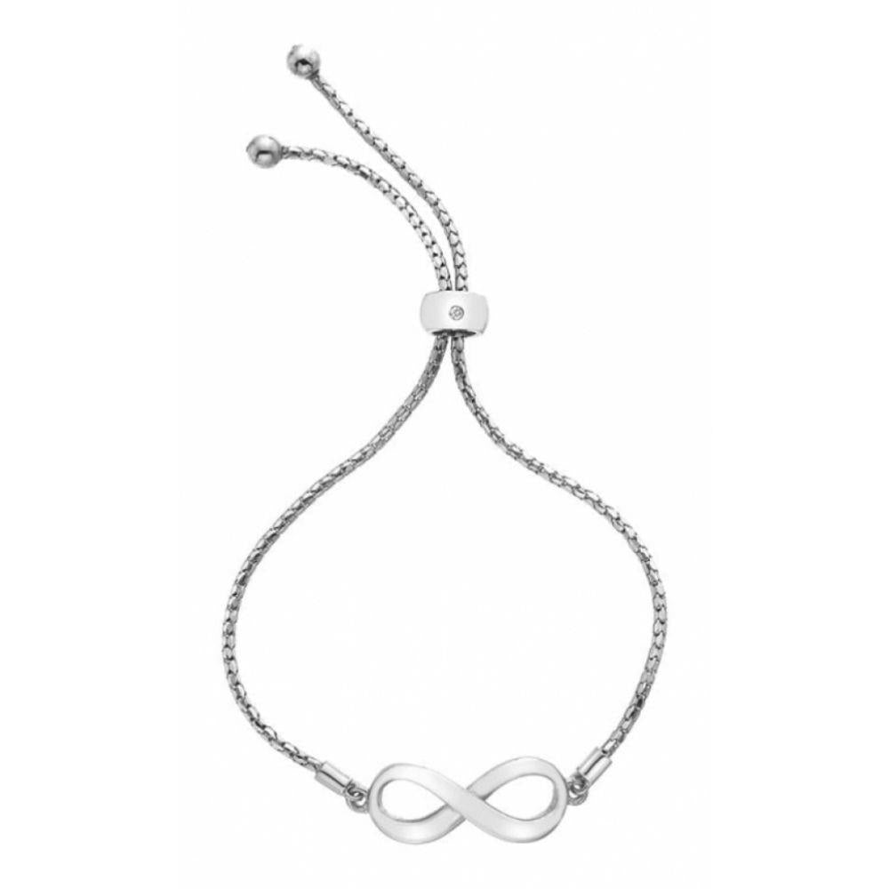 Sterling Silver Infinity Draw Bracelet