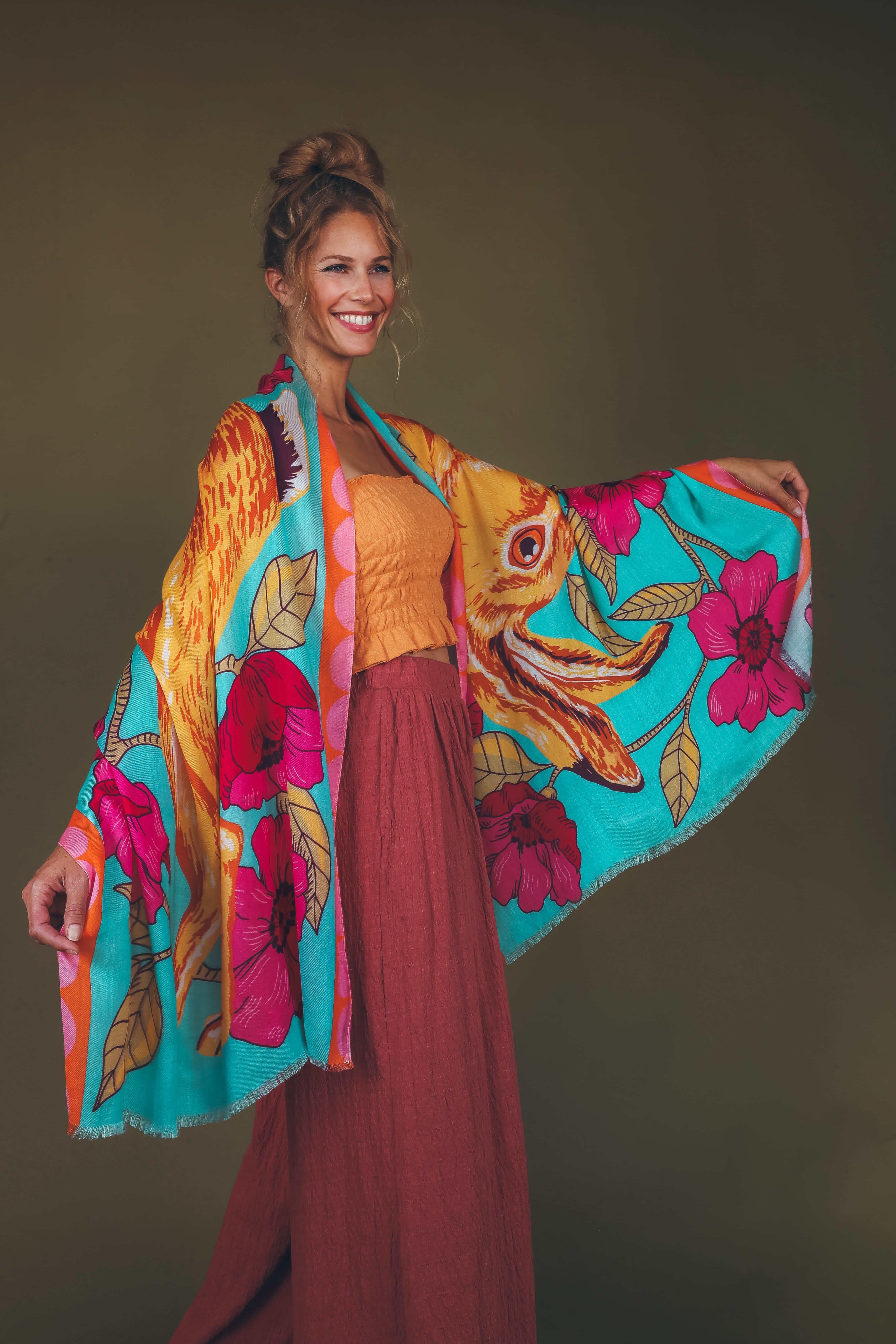 Hare Luxury Modal Print Scarf