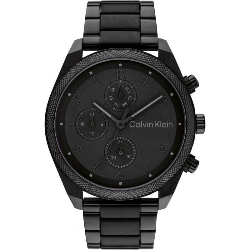 Black IP Chronograph Dial With Bracelet Strap Watch