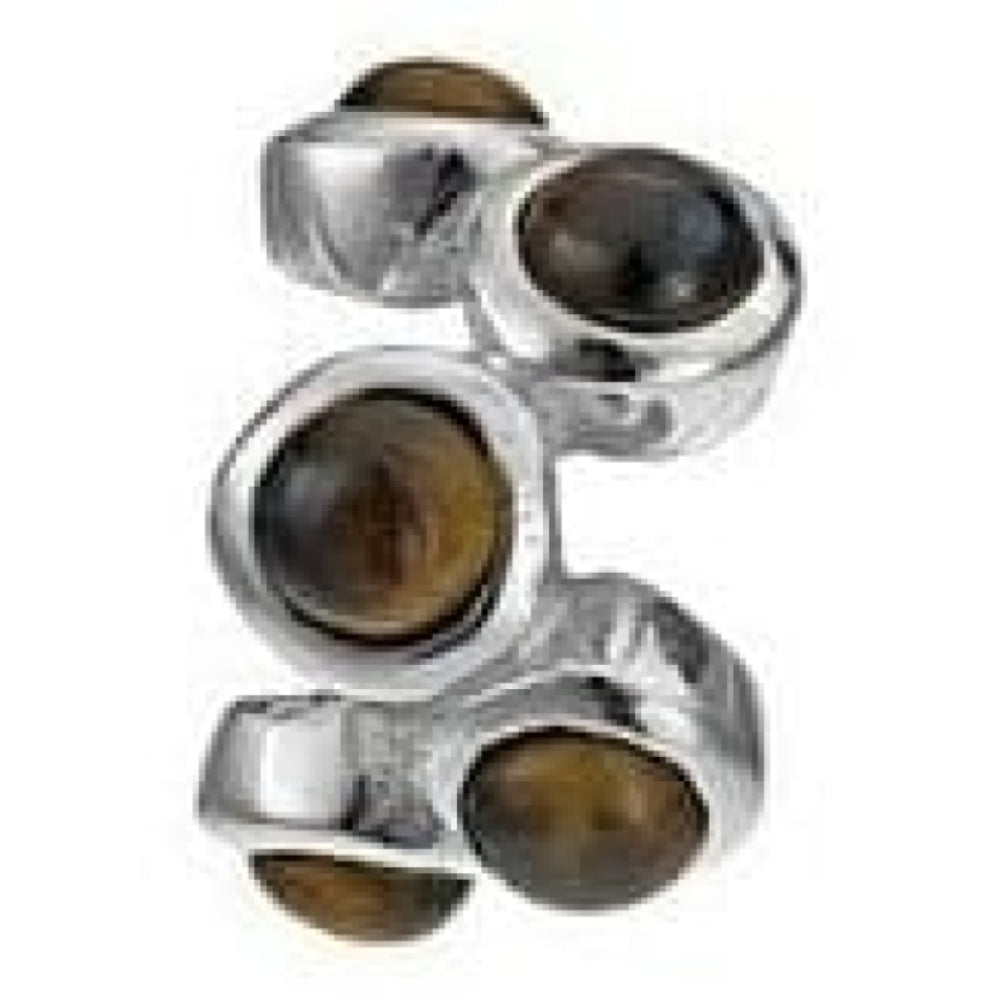Tiger Eye Sterling Silver Lovelink Charm