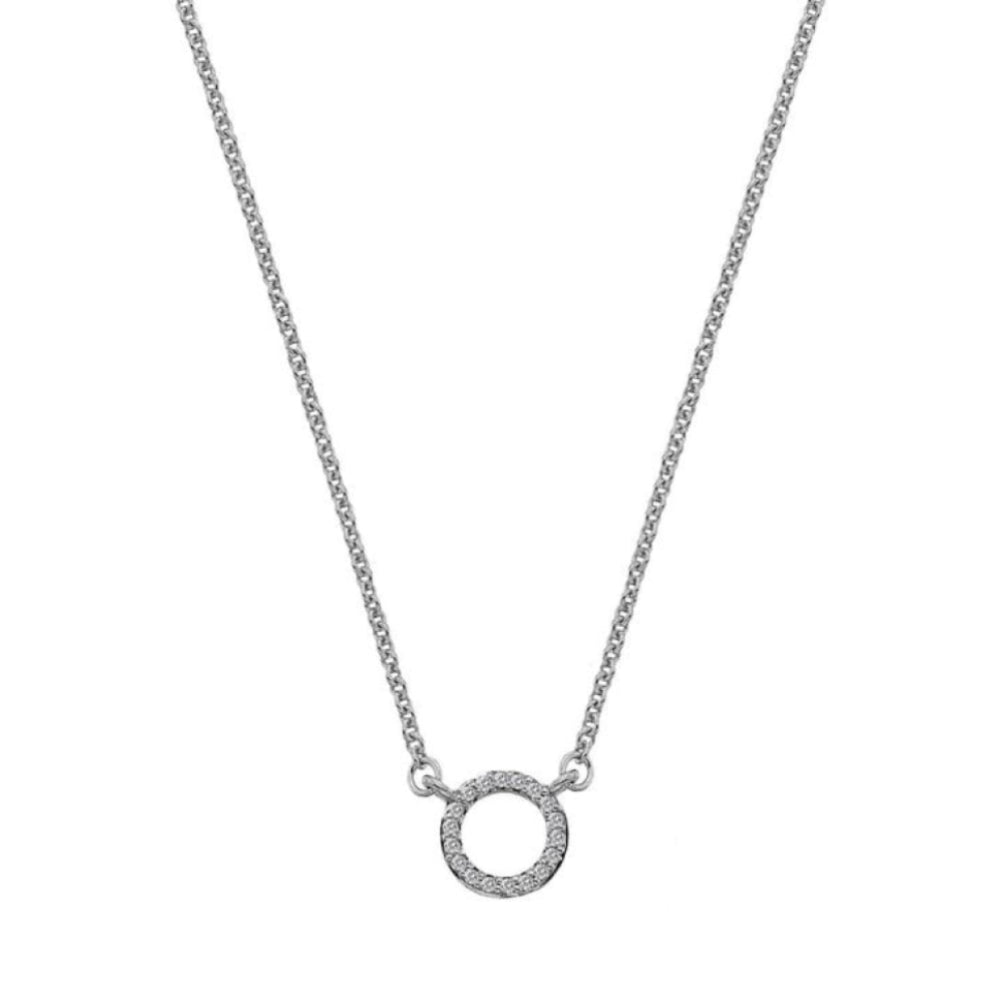 Infinity Necklace - White Gold