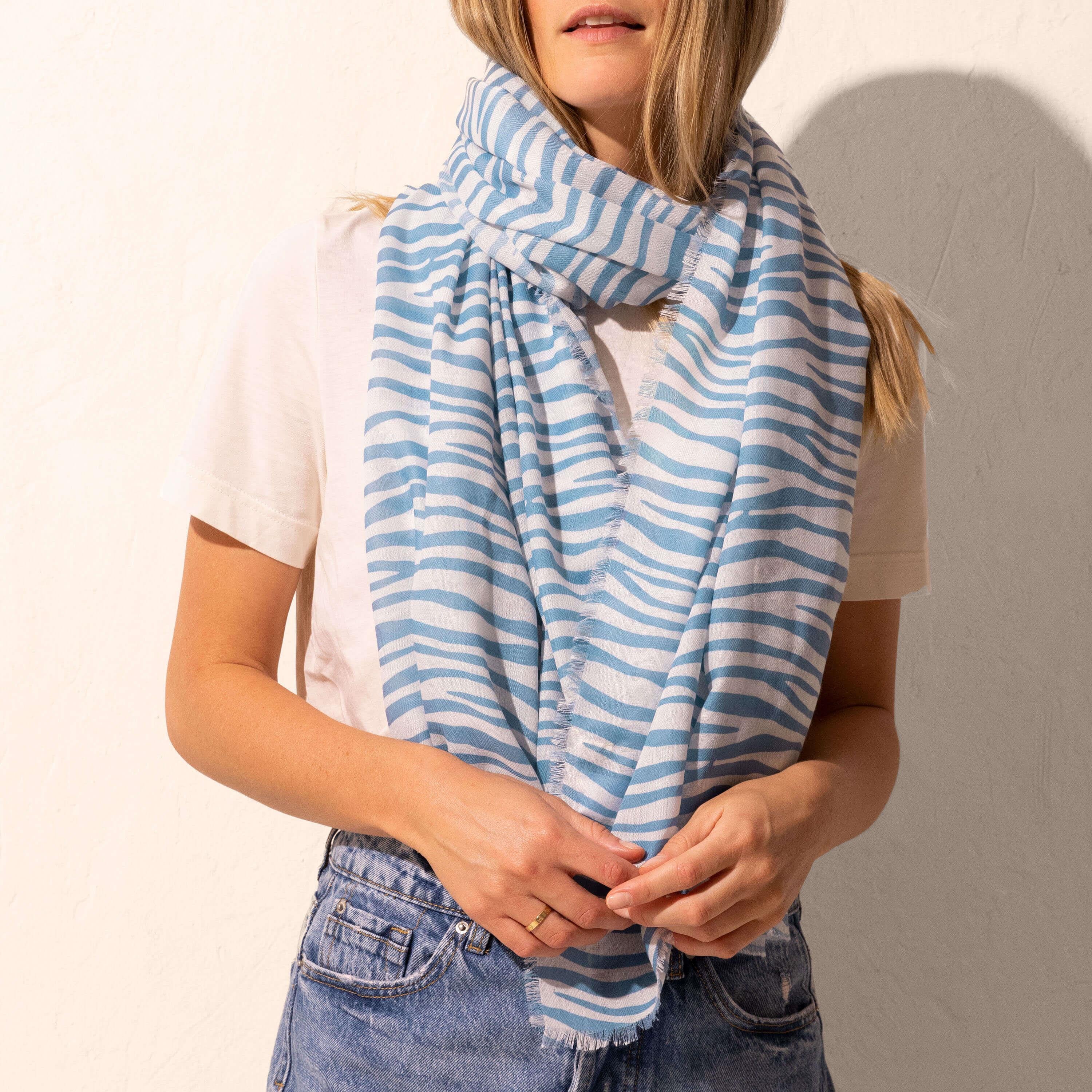 Small Zebra | Blue/ White | 184 X 86cm