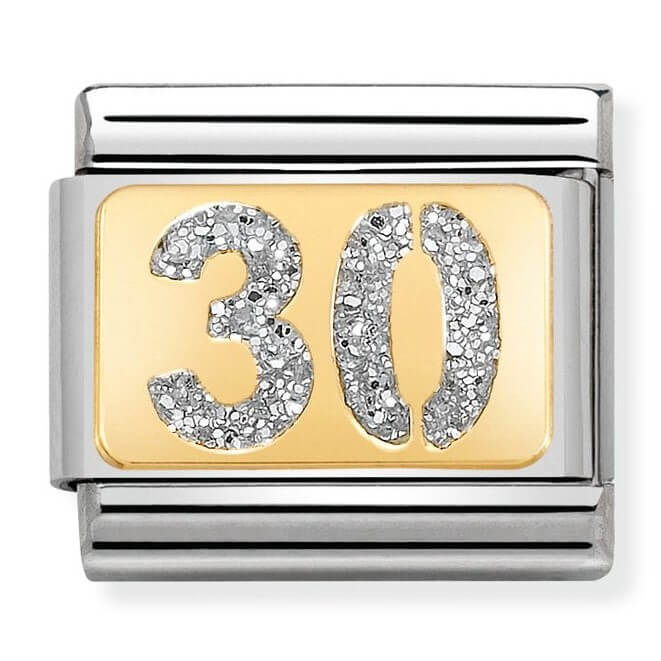 Composable Classic Glitter Silver 30 Link