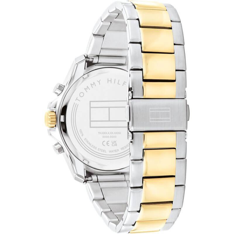 Jordan Two Tone Strap With Black Dial Gents Watch