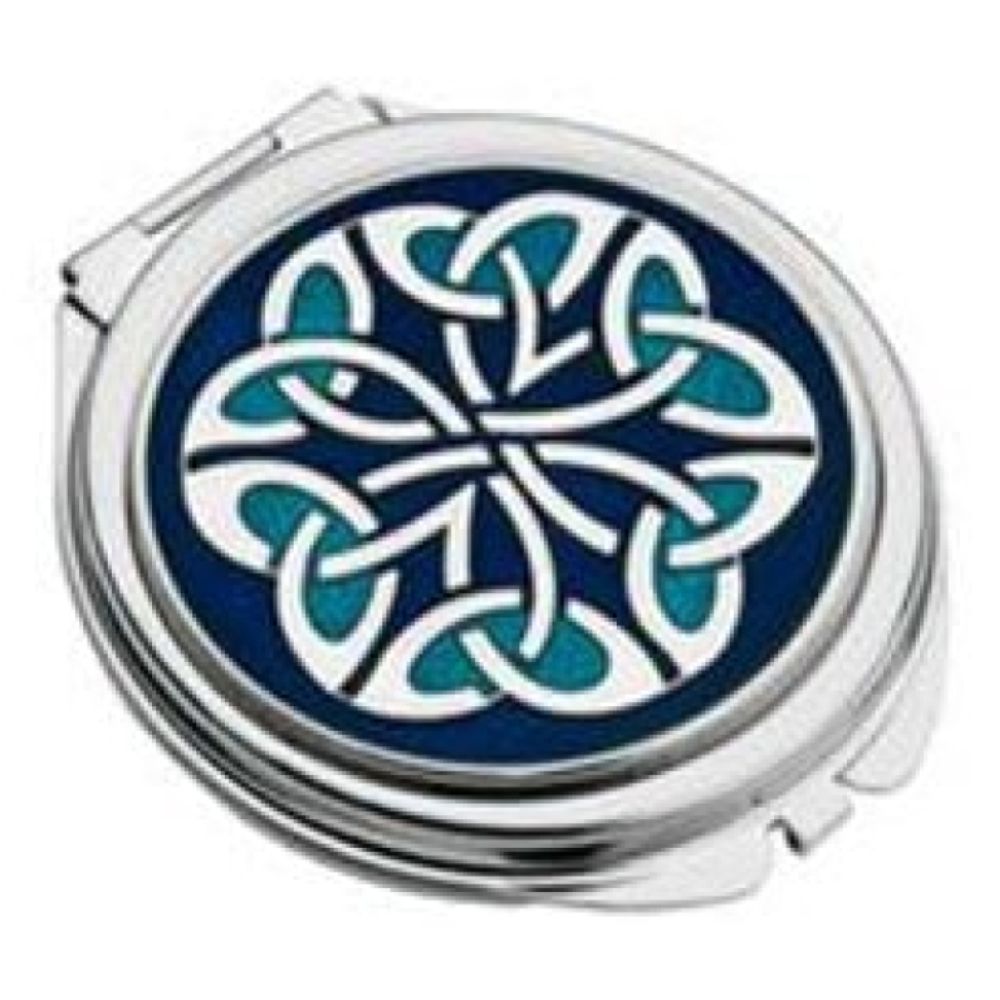 Celtic Blue Trinity Kells Compact Mirror