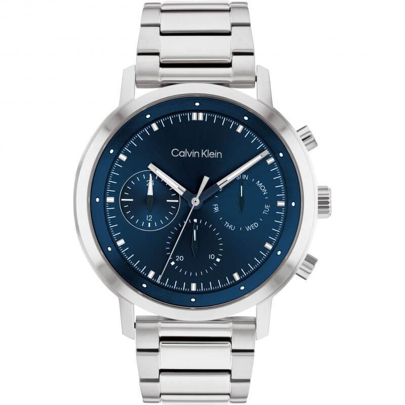 Gauge Blue Chronograph Stainless Steel Bracelet Strap Gents Watch