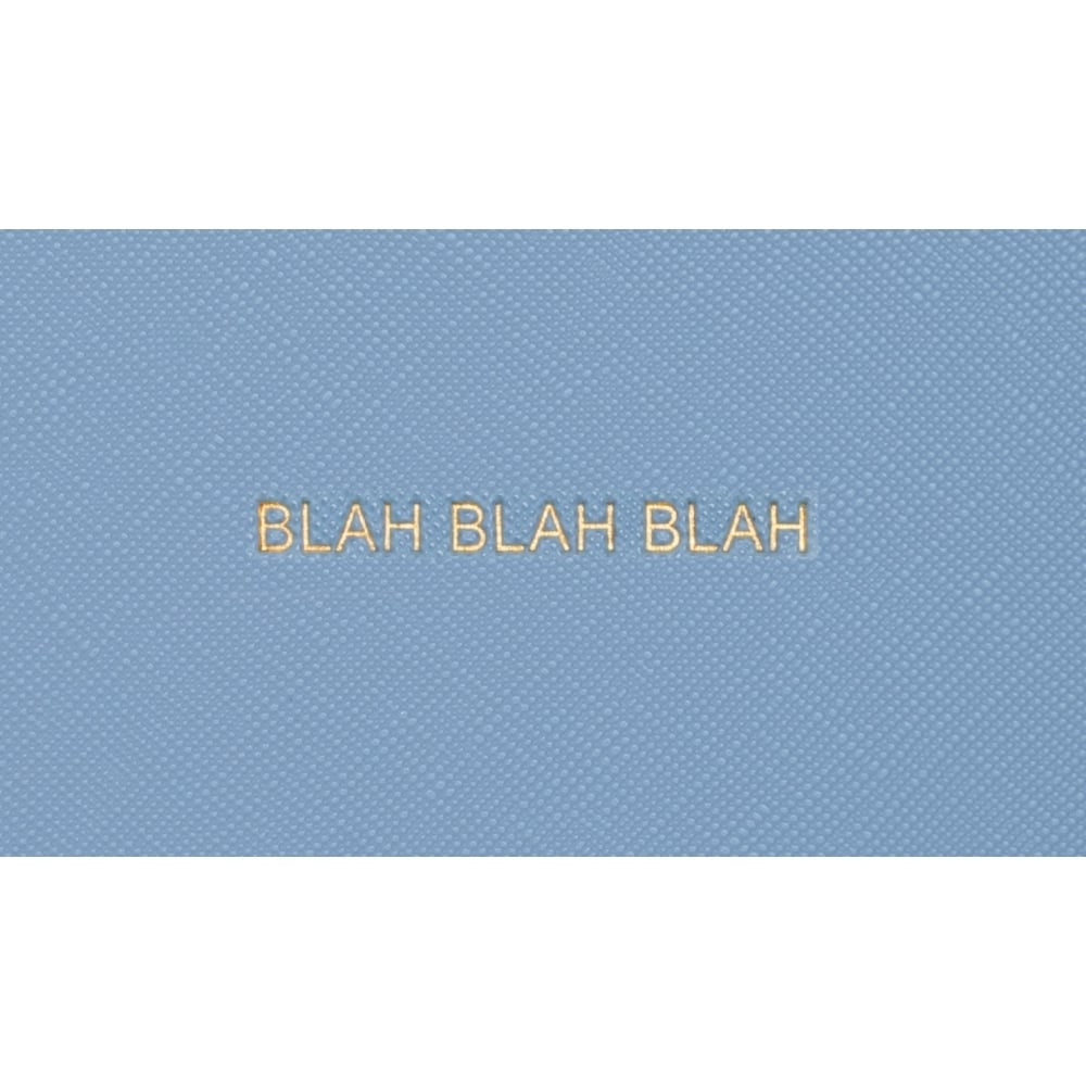 Blah Blah Blah Small Notebook - Cormflower Blue