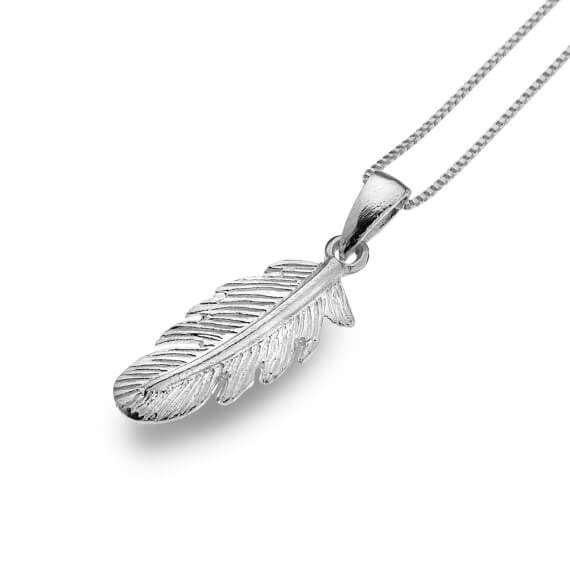 Origins Feather Pendant Necklace